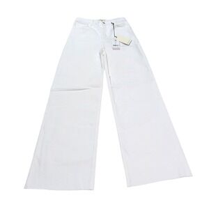 Current Elliott‎ The Navigator Wide Leg Jeans Size 29 White Denim